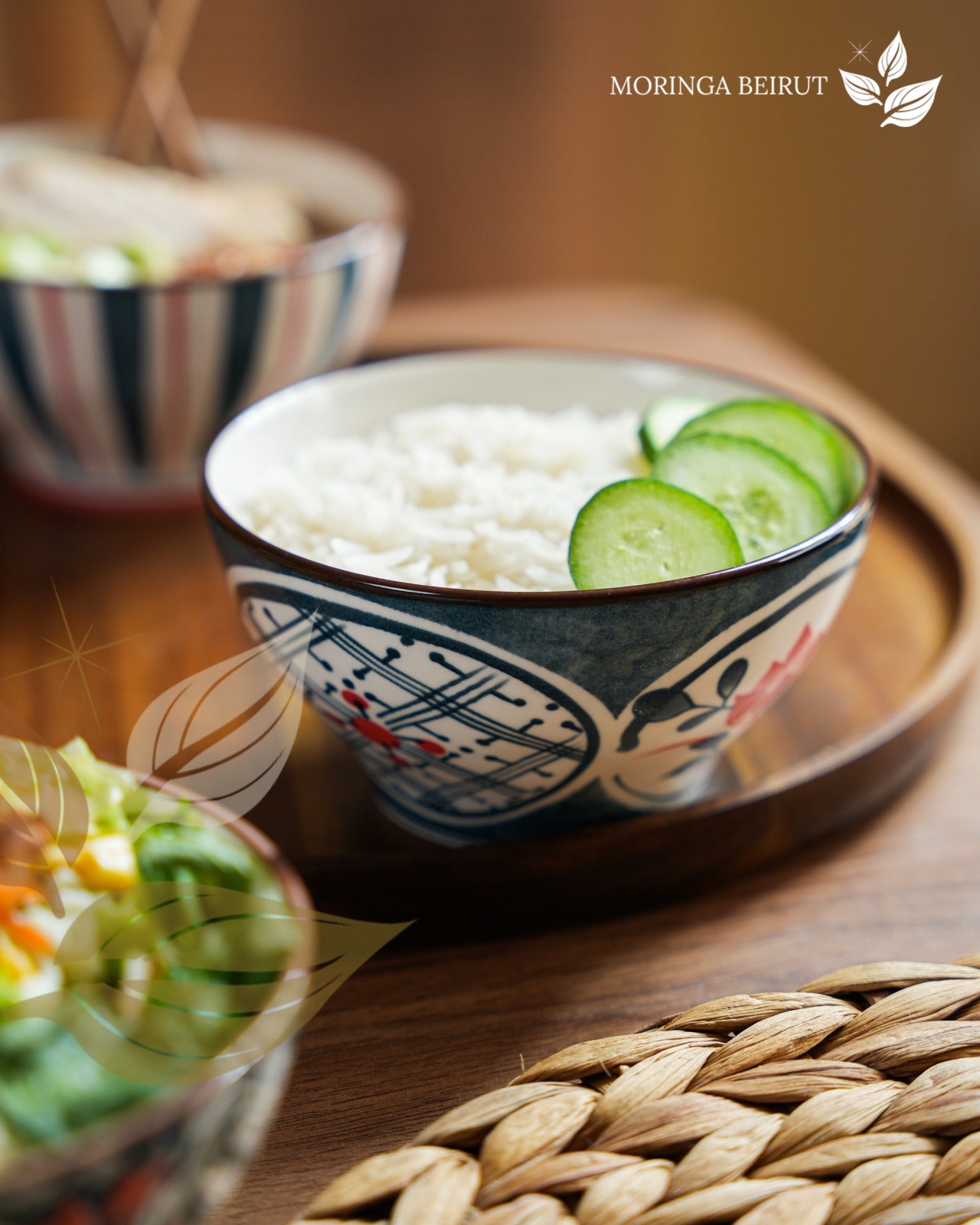 Japanese Rice Bowl Set 6 pcs