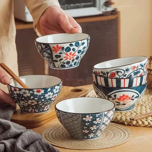 Japanese Rice Bowl Set 6 pcs