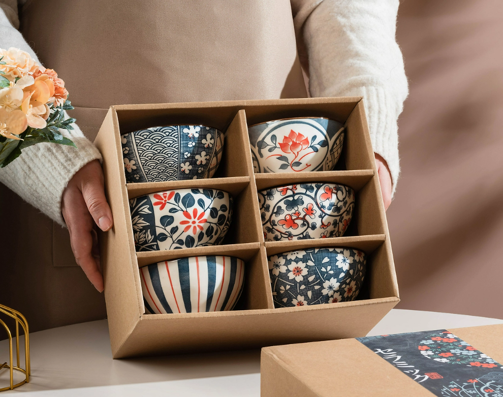 Japanese Rice Bowl Set 6 pcs