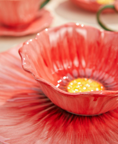 Camelia Ceramic Plates/Bowls